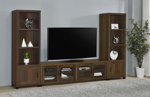 Coaster Sachin 3-piece Entertainment Center With 79" TV Stand Dark Pine Default Title