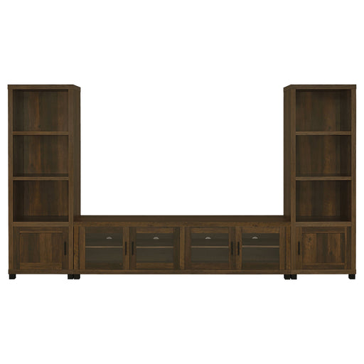 Coaster Sachin 3-piece Entertainment Center With 79" TV Stand Dark Pine Default Title