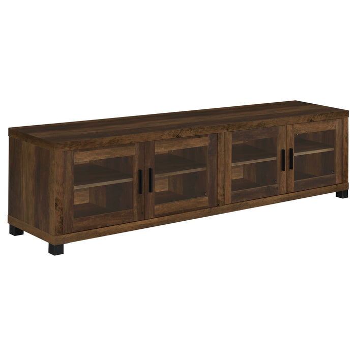 Coaster Sachin Rectangular TV Console with Glass Doors Default Title