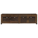 Coaster Sachin Rectangular TV Console with Glass Doors Default Title