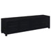 Coaster Jupiter 4-door 79" TV Stand Media Console with Framed Glass Panels Black Default Title