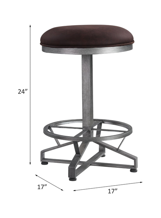 Evangeline 24"H Upholstered Counter Height Stool (Set-2)