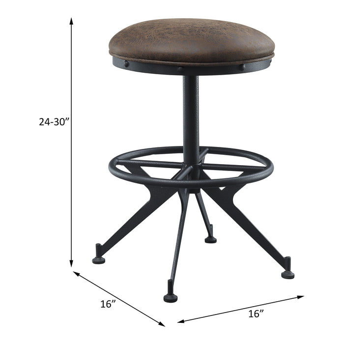 Zangief 24"H Upholstered Counter Height Stool (Set-2)