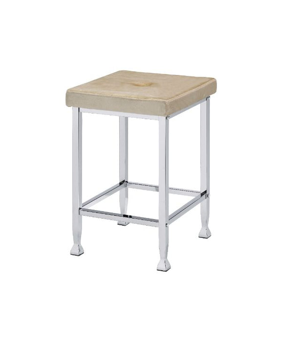 Raine 24"H Velvet Counter Height Stool (Set-2)