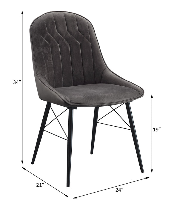 Abraham 35"H Upholstered Side Chair (Set-2)