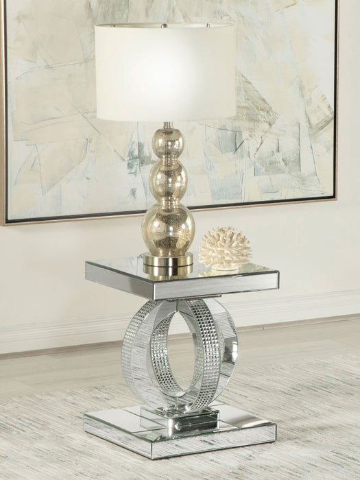 Coaster Breena Square End Table Mirror Default Title