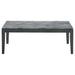 Coaster Mozzi Rectangular Coffee Table Faux Grey Marble and Black Default Title