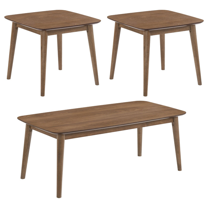 Coaster Radley 3-piece Occasional Set Natural Walnut Default Title