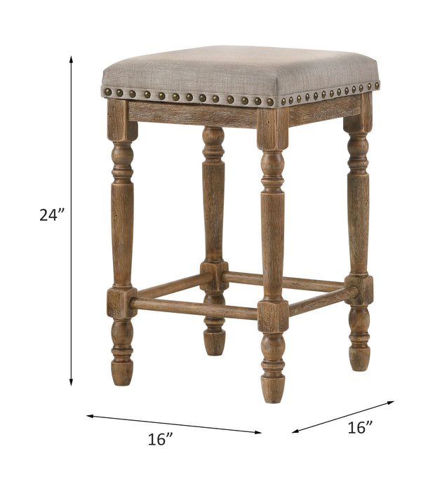 Farsiris 24"H Upholstered Counter Height Stool