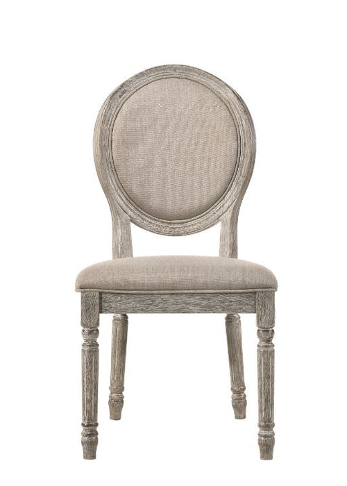 Faustine 40"H Upholstered Side Chair with Oval Back (Set-2)