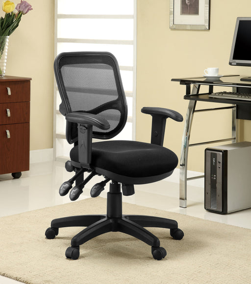 Coaster Rollo Adjustable Height Office Chair Black Default Title