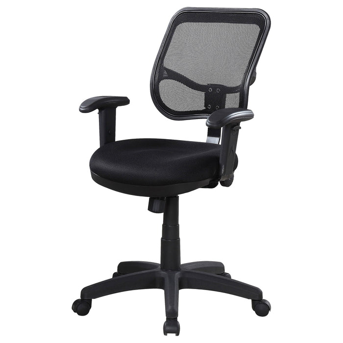 Coaster Rollo Adjustable Height Office Chair Black Default Title