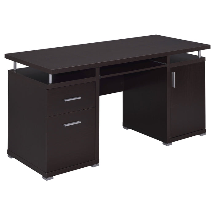 Coaster Tracy 2-drawer Computer Desk Cappuccino Default Title