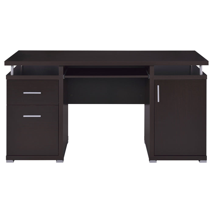 Coaster Tracy 2-drawer Computer Desk Cappuccino Default Title