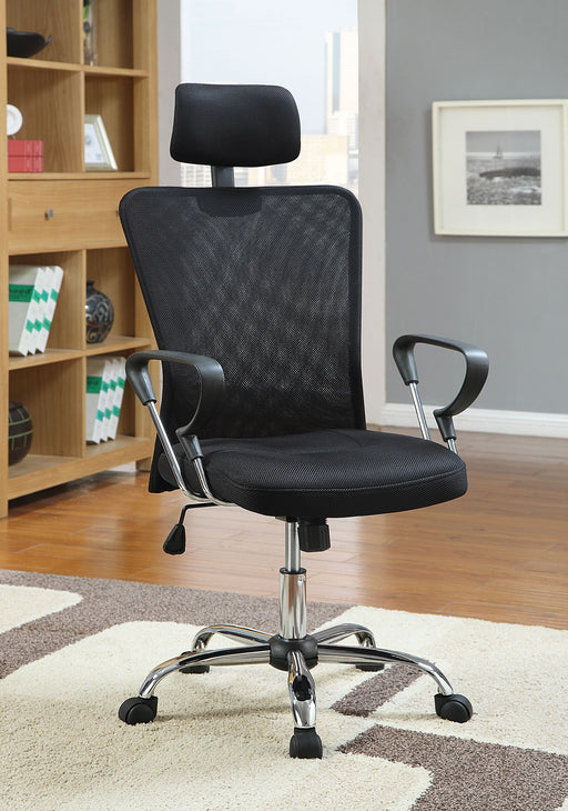 Coaster Stark Mesh Back Office Chair Black and Chrome Default Title
