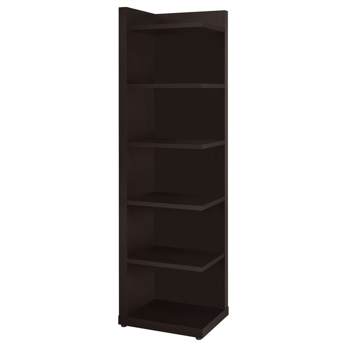 Coaster Alder 6-tier Corner Bookcase Cappuccino Default Title