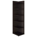 Coaster Alder 6-tier Corner Bookcase Cappuccino Default Title