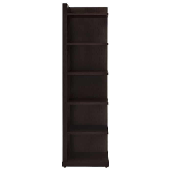 Coaster Alder 6-tier Corner Bookcase Cappuccino Default Title