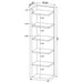 Coaster Alder 6-tier Corner Bookcase Cappuccino Default Title