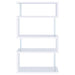 Coaster Emelle 4-tier Bookcase White and Clear Default Title