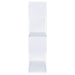 Coaster Emelle 4-tier Bookcase White and Clear Default Title