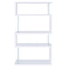 Coaster Emelle 4-tier Bookcase White and Clear Default Title