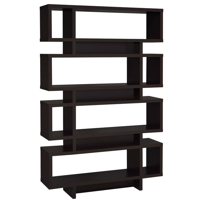 Coaster Reid 4-tier Open Back Bookcase Cappuccino Default Title