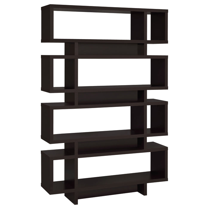 Coaster Reid 4-tier Open Back Bookcase Cappuccino Default Title