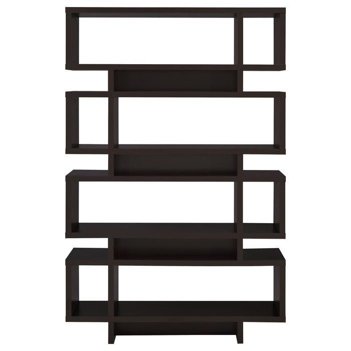 Coaster Reid 4-tier Open Back Bookcase Cappuccino Default Title