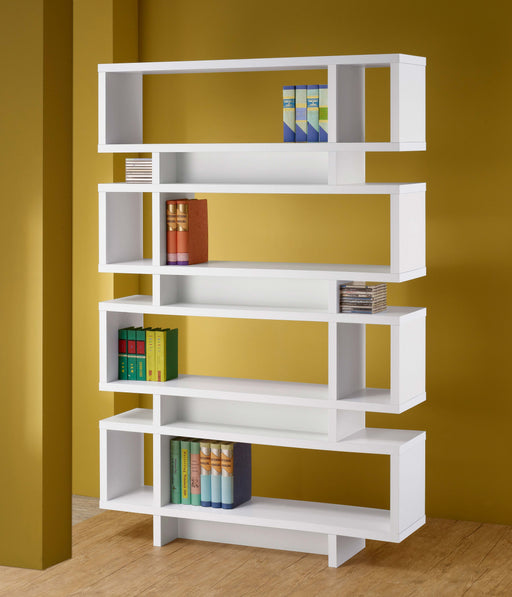 Coaster Reid 4-tier Open Back Bookcase White Default Title