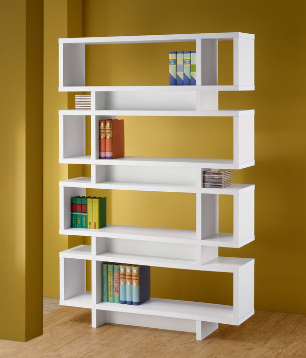 Coaster Reid 4-tier Open Back Bookcase White Default Title