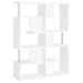 Coaster Hoover 5-tier Bookcase White and Chrome Default Title