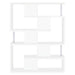 Coaster Hoover 5-tier Bookcase White and Chrome Default Title