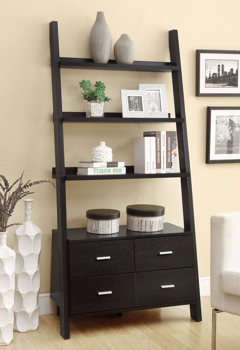 Coaster Colella 4-drawer Storage Bookcase Cappuccino Default Title