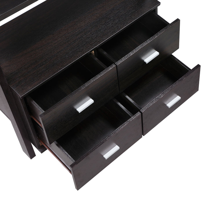 Coaster Colella 4-drawer Storage Bookcase Cappuccino Default Title