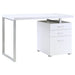 Coaster Brennan 3-drawer Office Desk White Default Title