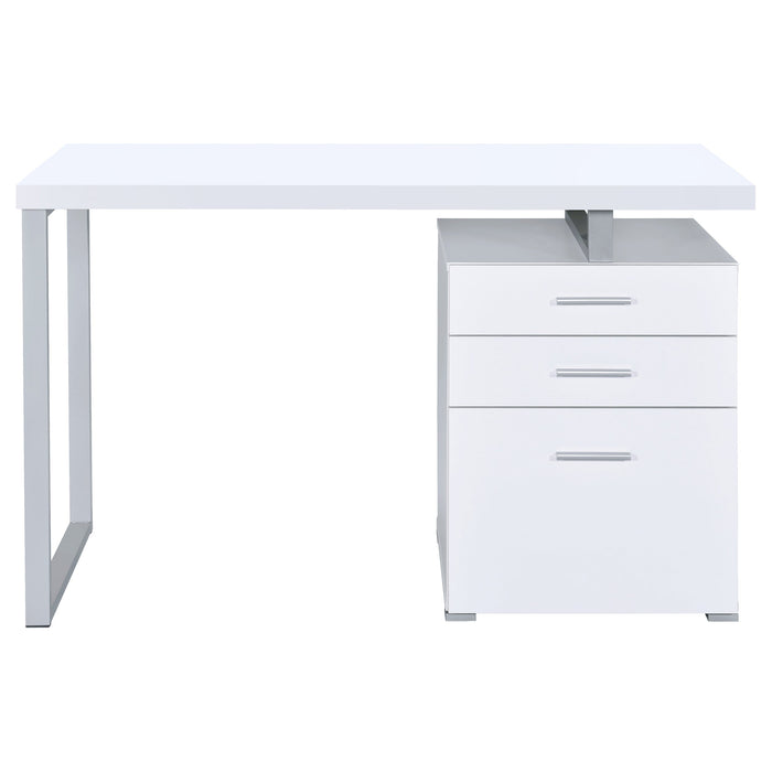 Coaster Brennan 3-drawer Office Desk White Default Title