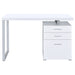 Coaster Brennan 3-drawer Office Desk White Default Title