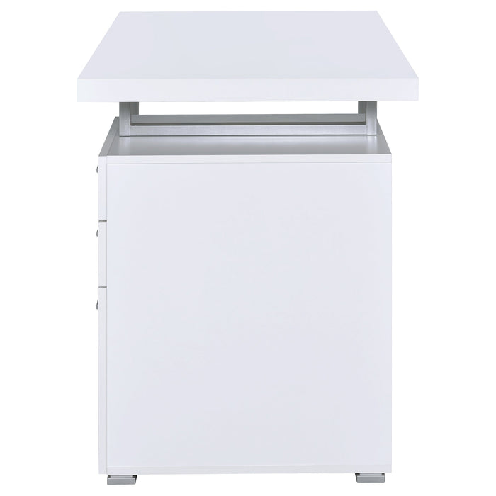 Coaster Brennan 3-drawer Office Desk White Default Title