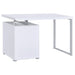 Coaster Brennan 3-drawer Office Desk White Default Title