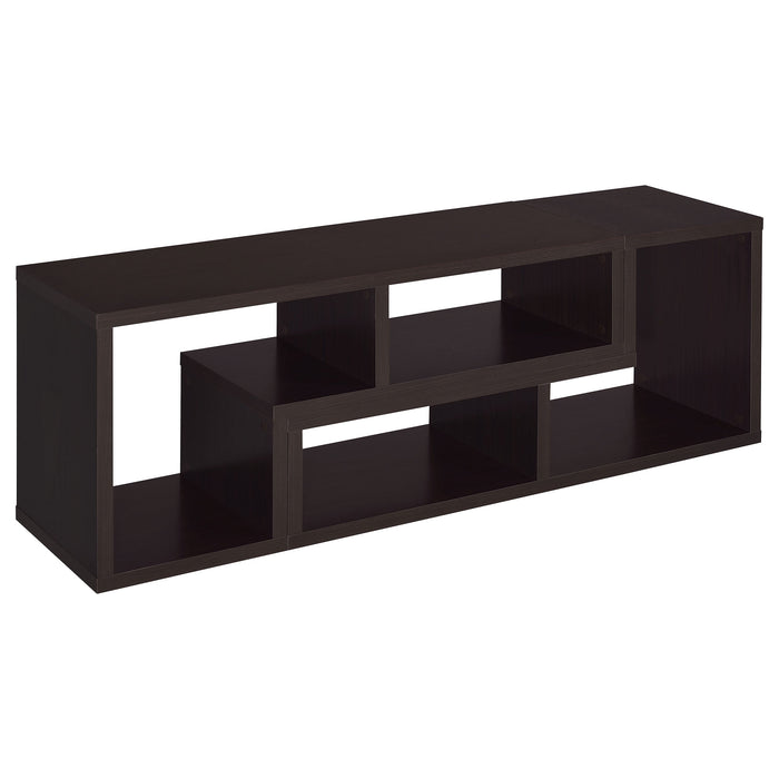 Coaster Velma Convertible TV Console and Bookcase Cappuccino Default Title