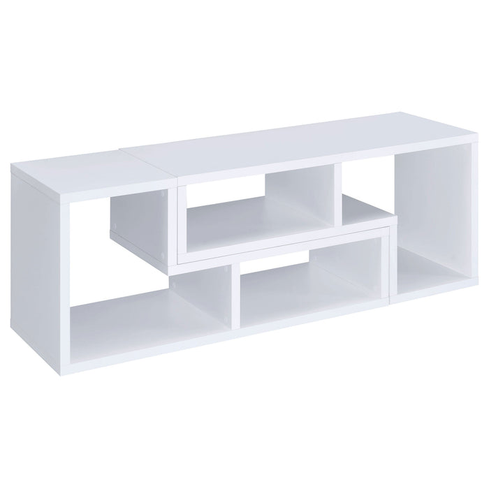 Coaster Velma Convertible TV Console and Bookcase White Default Title