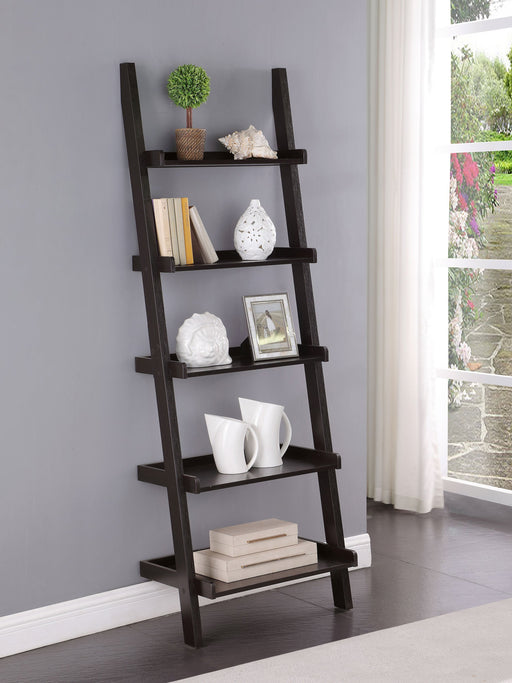 Coaster Colella 5-shelf Ladder Bookcase Cappuccino Default Title