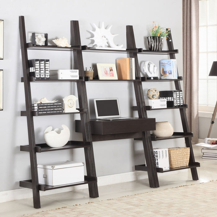 Coaster Colella 5-shelf Ladder Bookcase Cappuccino Default Title