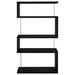 Coaster Emelle 4-tier Bookcase Black and Clear Default Title