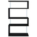 Coaster Emelle 4-tier Bookcase Black and Clear Default Title