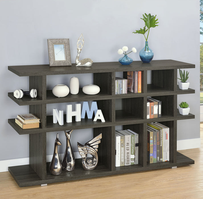 Coaster Santos 3-tier Bookcase Weathered Grey Default Title