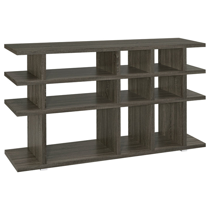 Coaster Santos 3-tier Bookcase Weathered Grey Default Title