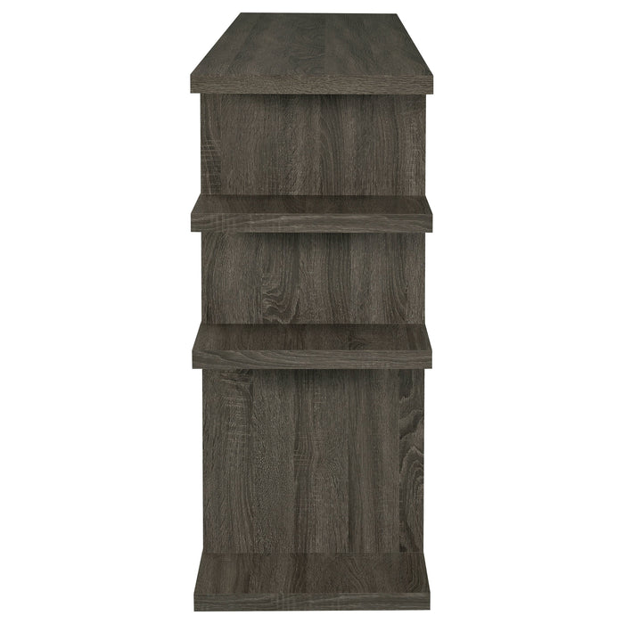 Coaster Santos 3-tier Bookcase Weathered Grey Default Title