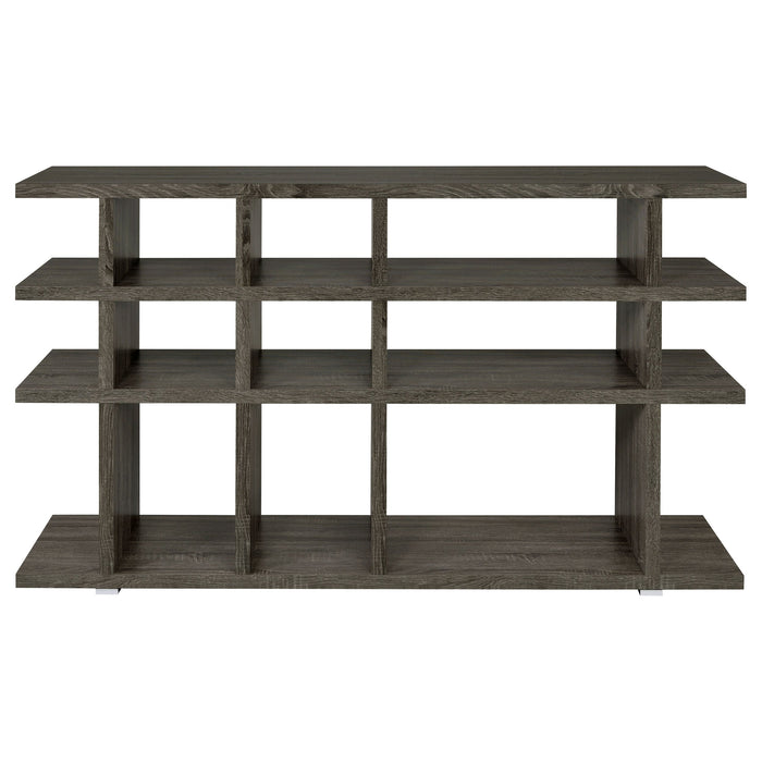 Coaster Santos 3-tier Bookcase Weathered Grey Default Title